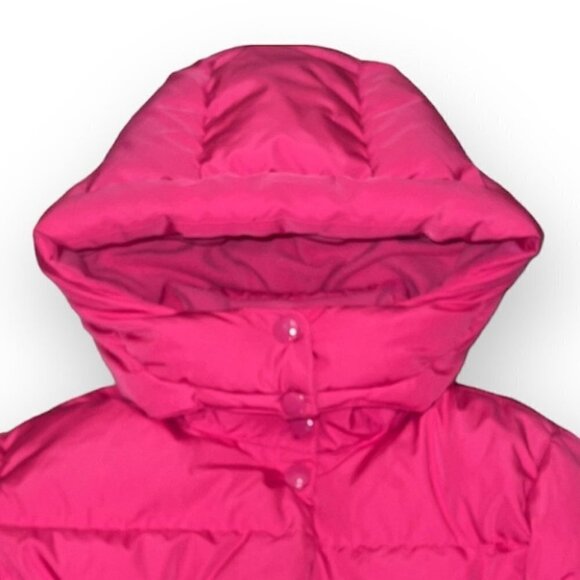 Gap kids bright pink down filled puffer winter coat size XL - Picture 2 of 14